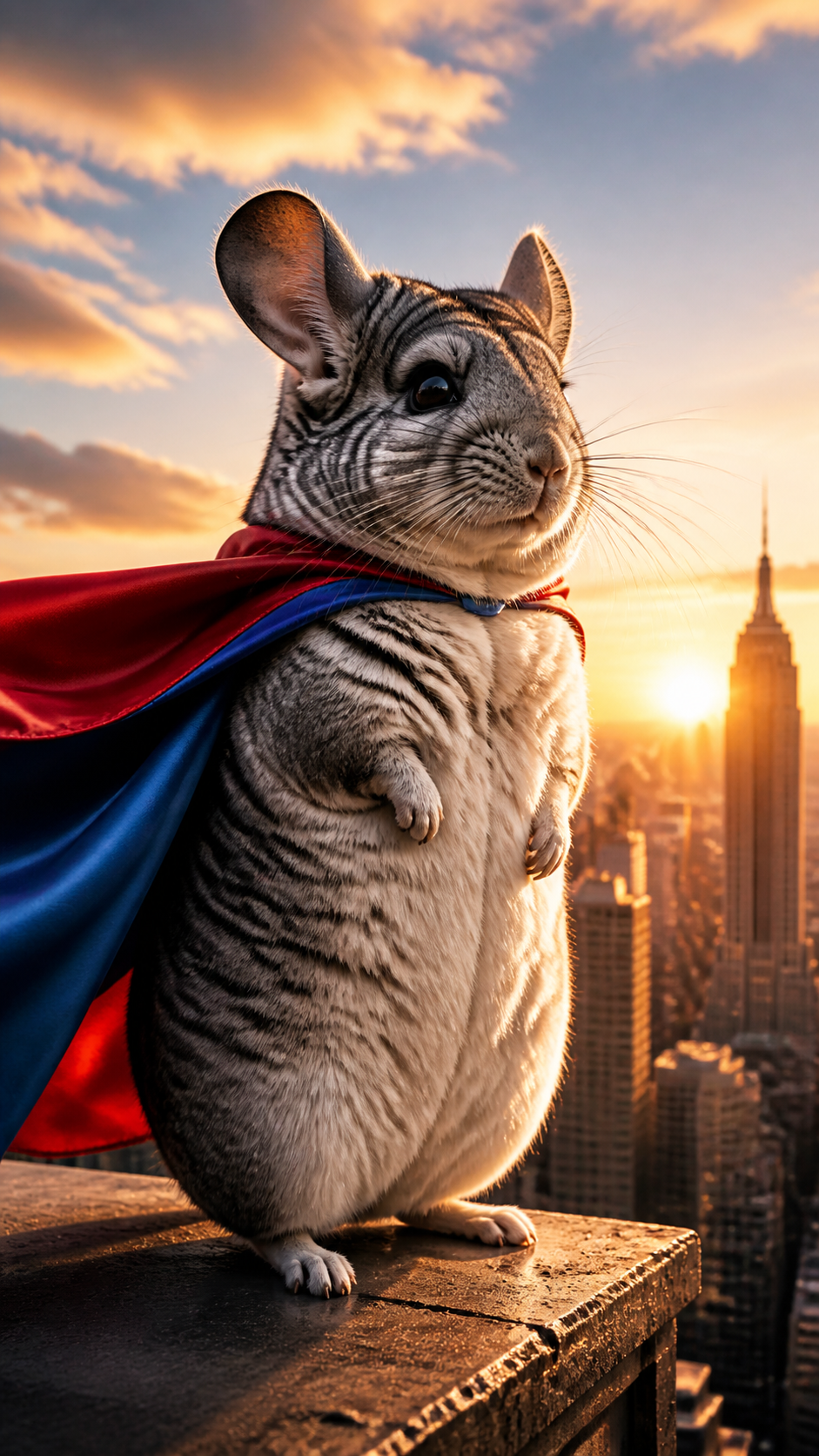 Chinchilla Superhero AI photo