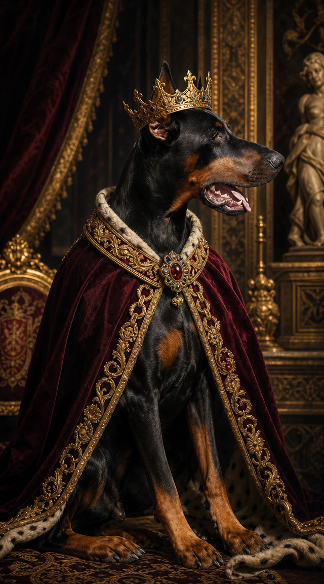 Doberman Pinscher AI photo example