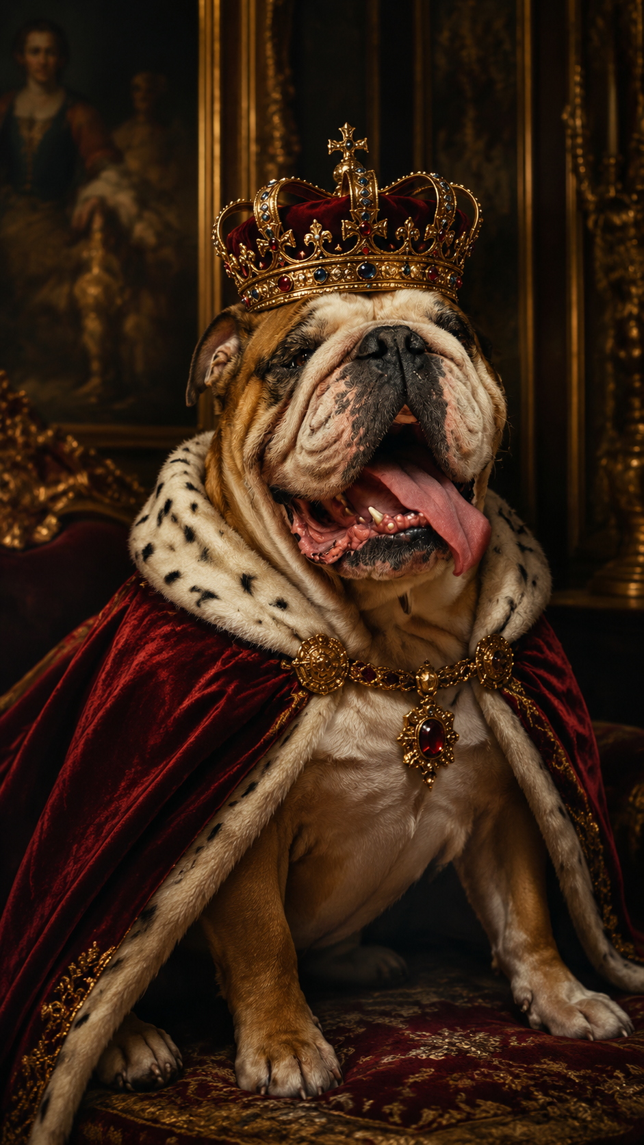 English Bulldog AI photo example