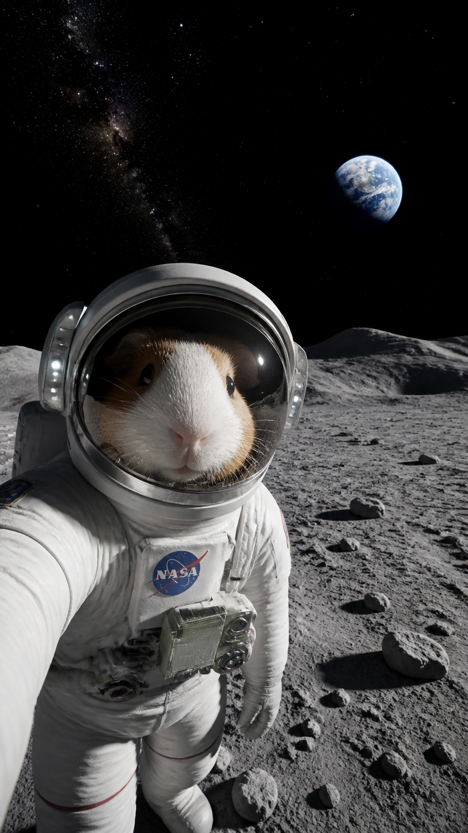 Guinea Pig Astronaut AI photo
