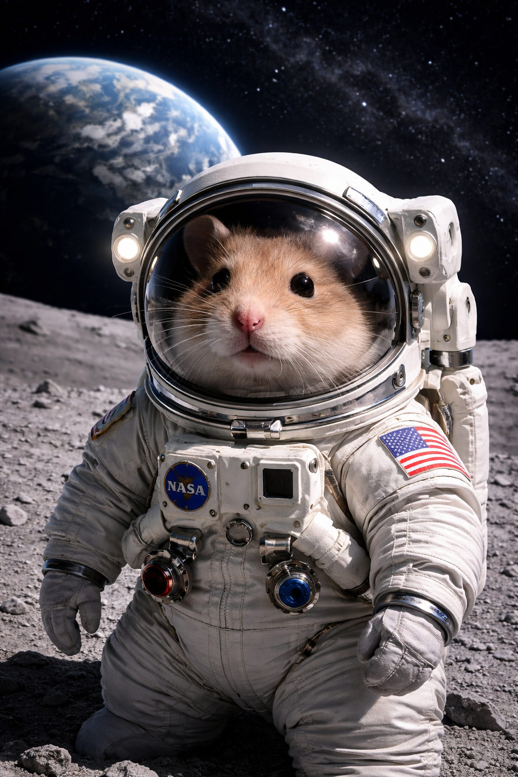 Hamster Astronaut AI photo