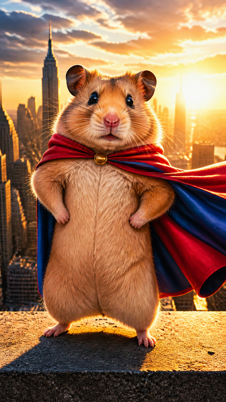 Hamster Superhero AI photo