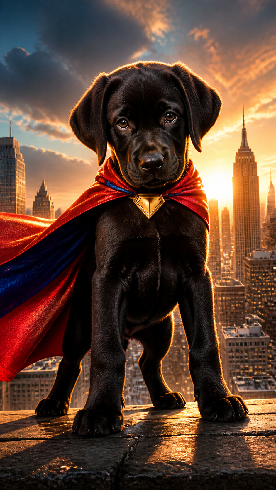 Labrador Retriever Superhero AI photo