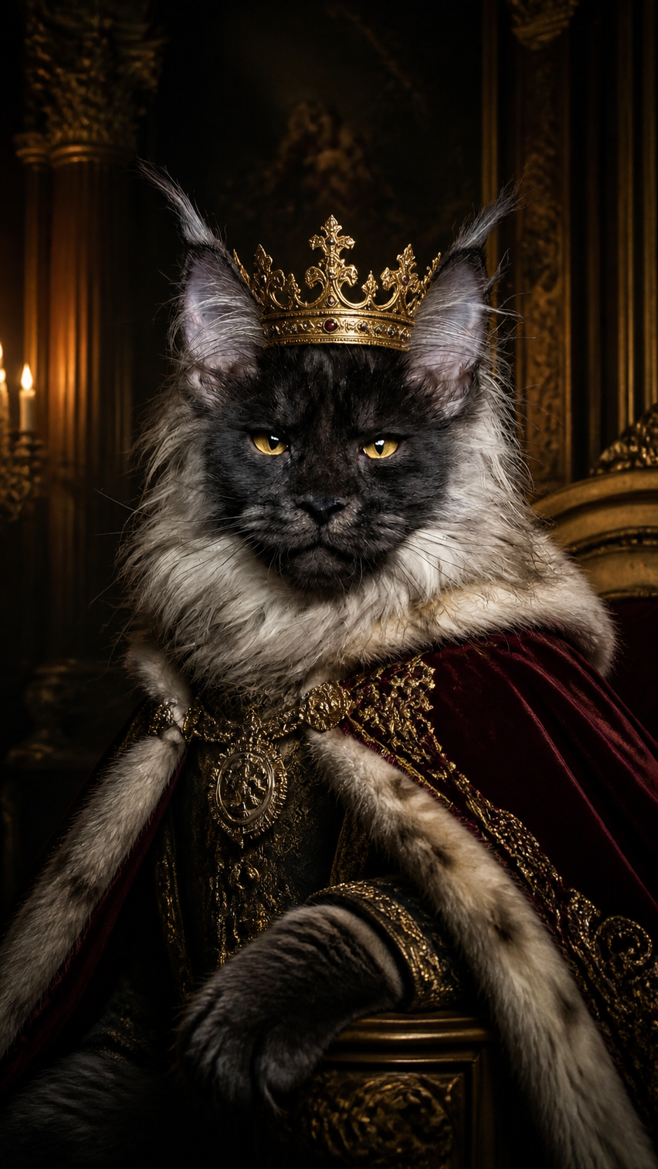 Maine Coon Cat AI photo example