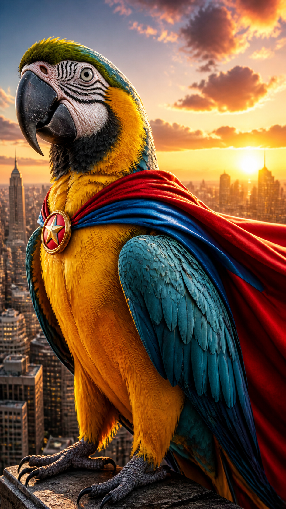 Parrot Superhero AI photo