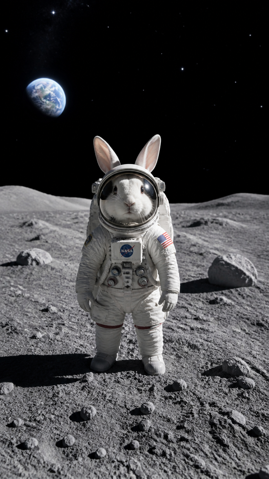 Rabbit Astronaut AI photo