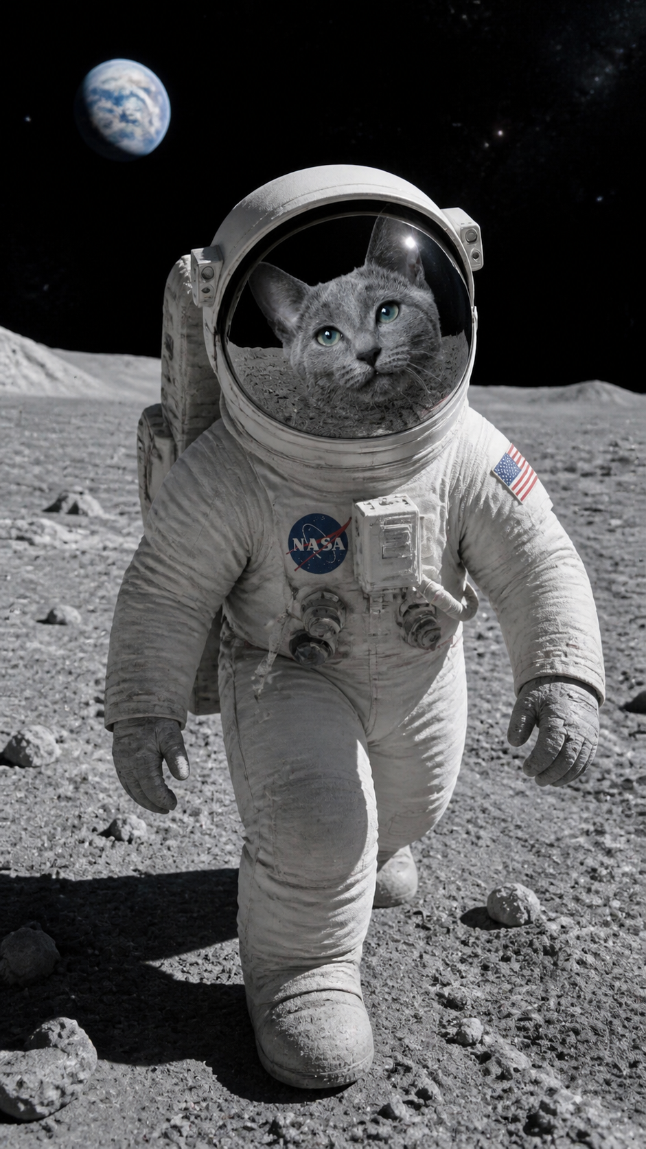 Ragdoll Cat Astronaut AI photo