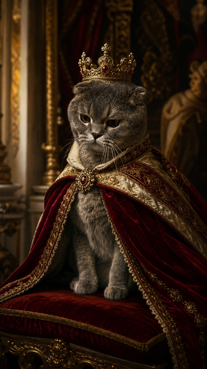 Scottish Fold Cat AI photo example