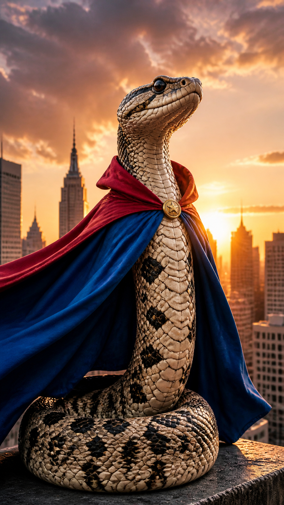 Snake Superhero AI photo
