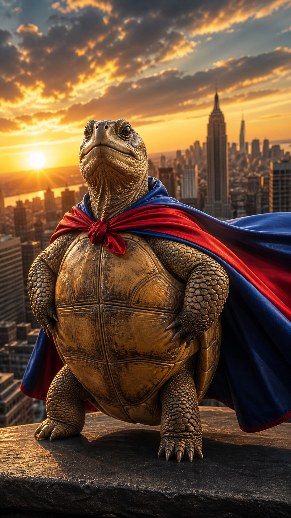 Turtle Superhero AI photo